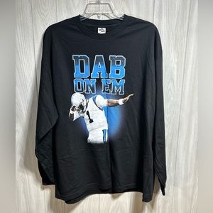 Dab On ‘Em Newton 1 Black Long Sleeve Shirt Size 2XL